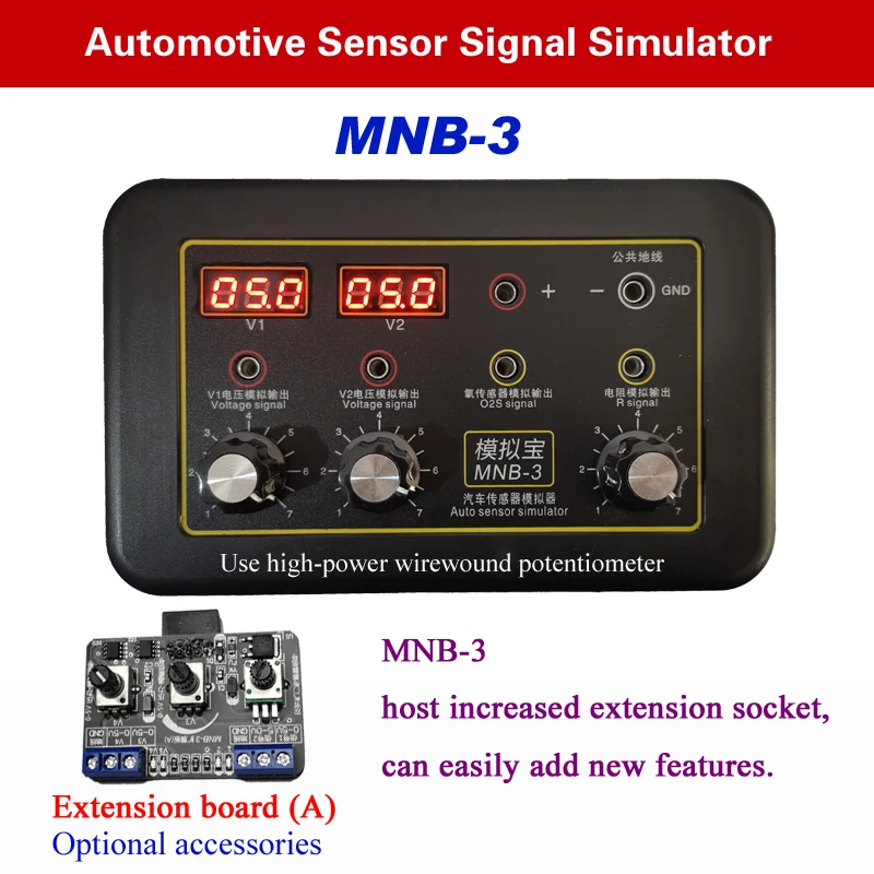 MNB-3 auto sensor simulator fahrzeug automobil signal generator voltmeter MNB-2 tester auto sauerstoff öldruck sensor simulator