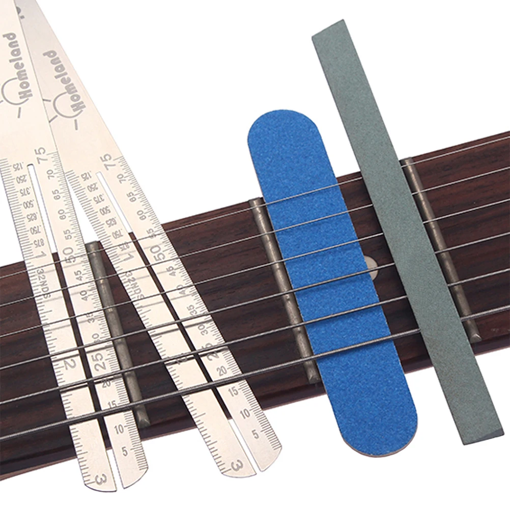 

Grinding Stone Luthier Tools Guitar Pin Puller Nut Slotting File Leveling Bridge Maintenance Kit