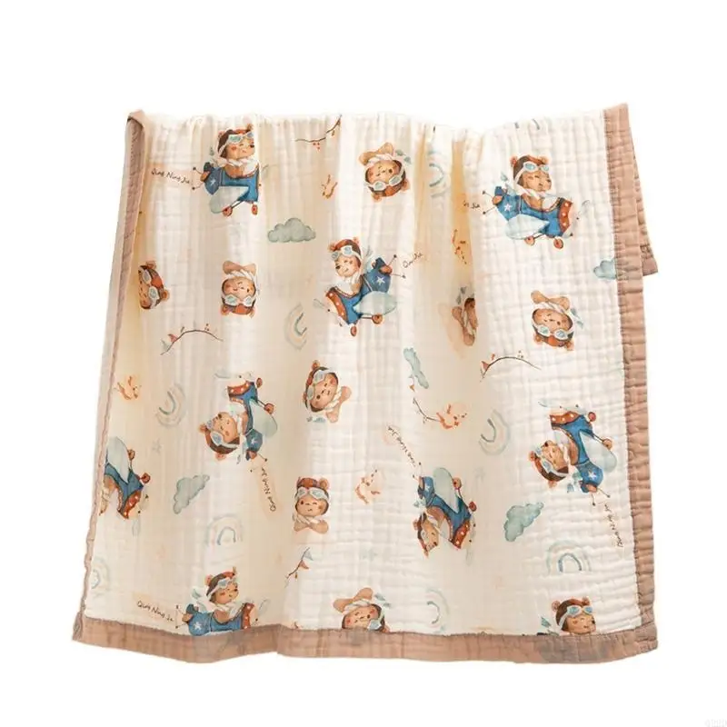 Q22D Newborn Babies Wrapping Blanket Cotton Swaddles Blanket Shower Gift Bathing Towel Infant Bedding Stuff Crib Accessory