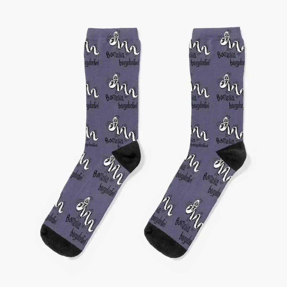 

Borrelia burgdorferi Socks Soccer designer brand sport floral Socks For Man Women's designer luxe golf Socks Men Women's