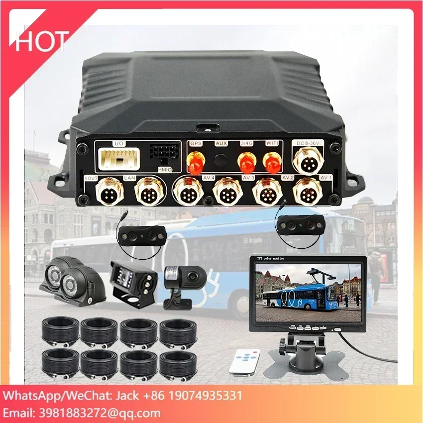 8ch 5g Wifi 4g 1080p Camera Car Fleet Management Mdvr Fuel Monitoring Truck Mobile Mdvr