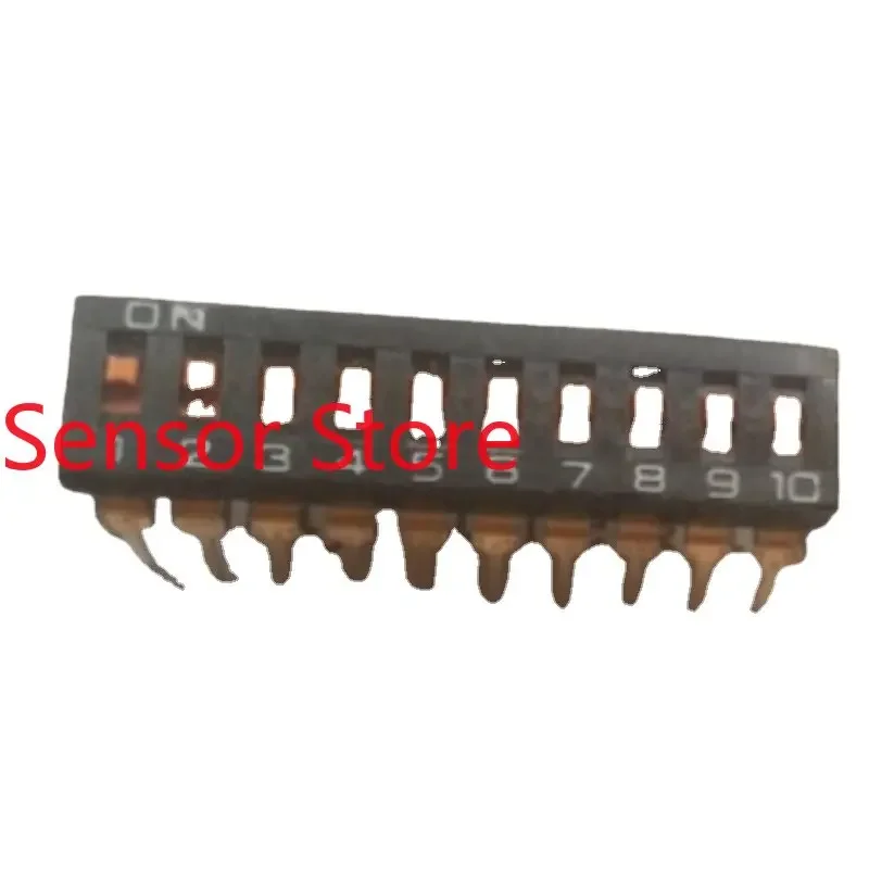 

10PCS 10-bit DIP Switch Flat Coded 2.54mm A6T-0101-SL