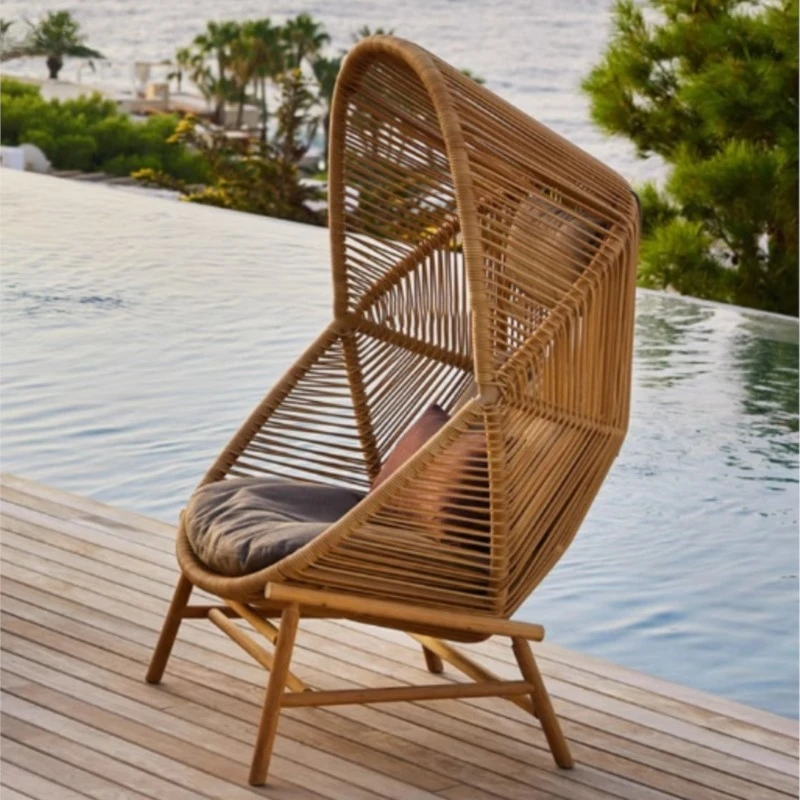 Swing Leisure Courtyard Garden Villa Hotel Net Red Bird's Nest Rattan Deck  Hanging Basket Hanging