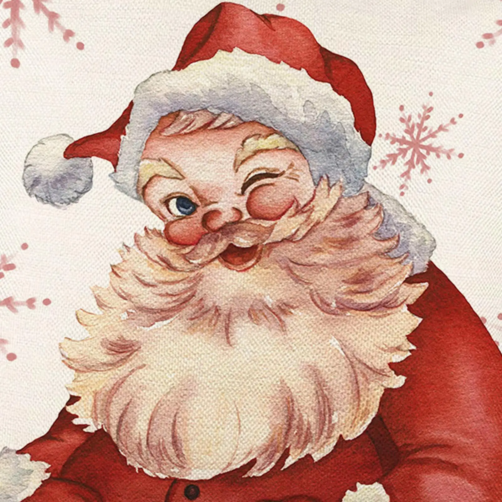 Winter Holiday Printed Linen Christmas Pillow Covers Square Sofa Throw Cushion Cover for Home Bed Living Room Decoration
