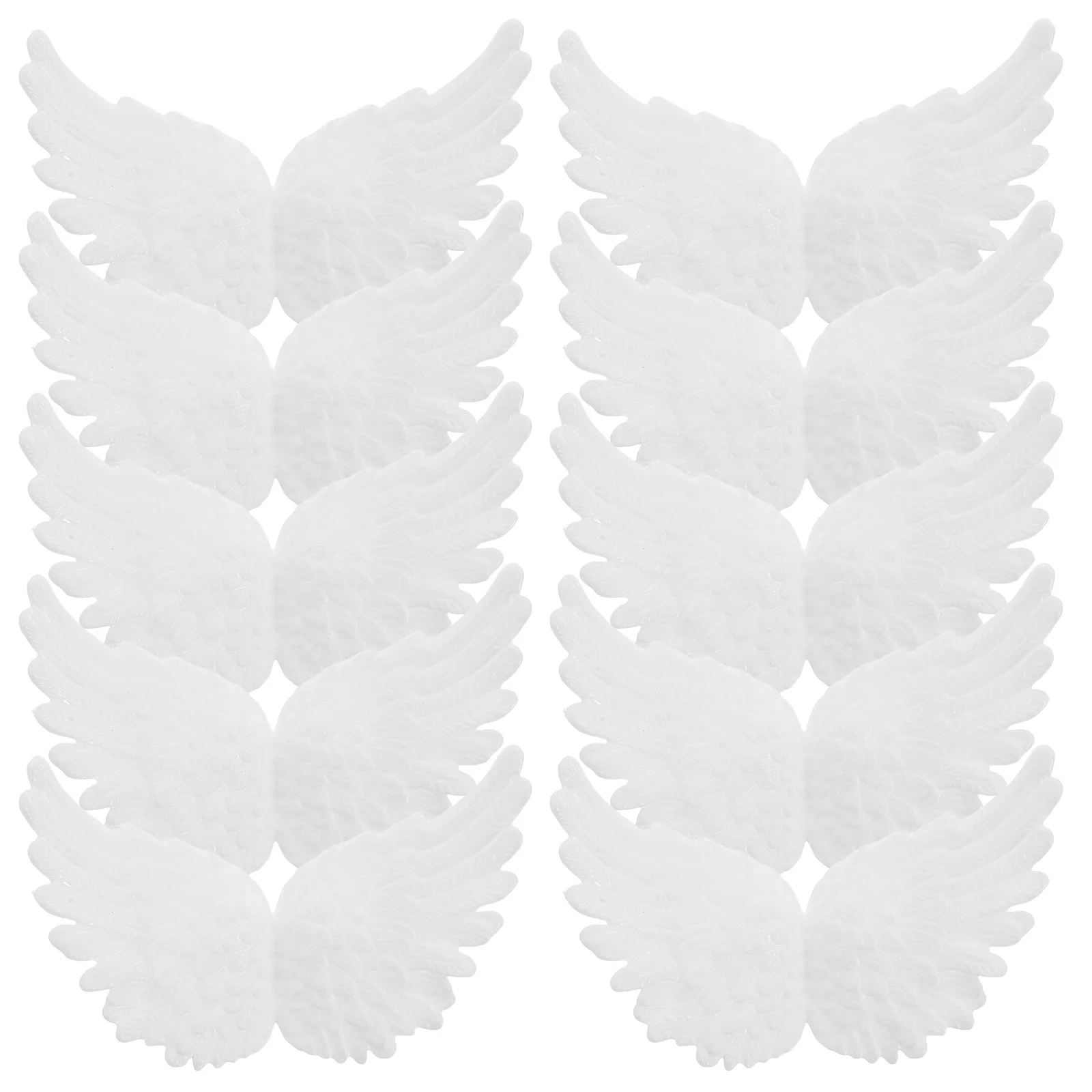

18Pcs White Angel Wings Cake Toppers Mini Reusable Wing Props Birthday Christmas Cupcake Decoration DIY Craft Supplies