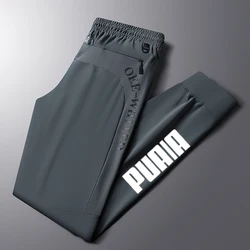 Ice Injpants-Pantalon respirant décontracté pour homme, fin, séchage rapide, élastique, sport, fitness, été