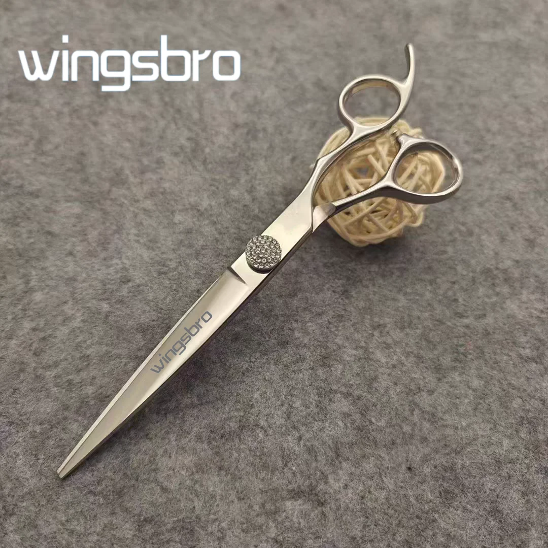 Wingsbro Professional Hair Scissors, Sharp Hairdressing Scissors, High Quality Stainless Steel Flat Cut Scissors For Barbers