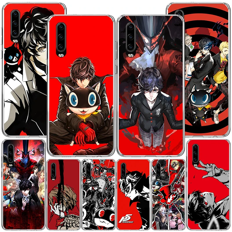 P5 P Persona 5 Phone Case For Huawei P40 P30 P20 P10 Lite Mate 20 10 Pro P Smart Z Y5 Y6 Y7 Y9 Personalized Print Cover