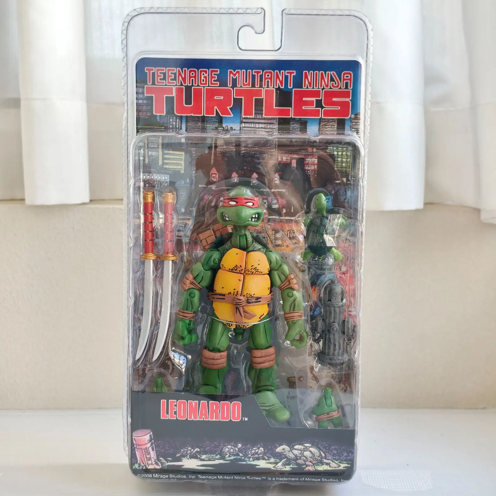 NECA 4th Genera  2008 Anime Figure Teenage Mutant Ninja Street Light Turtles 14CM Model Doll For Gift Birthday Collection - view 4