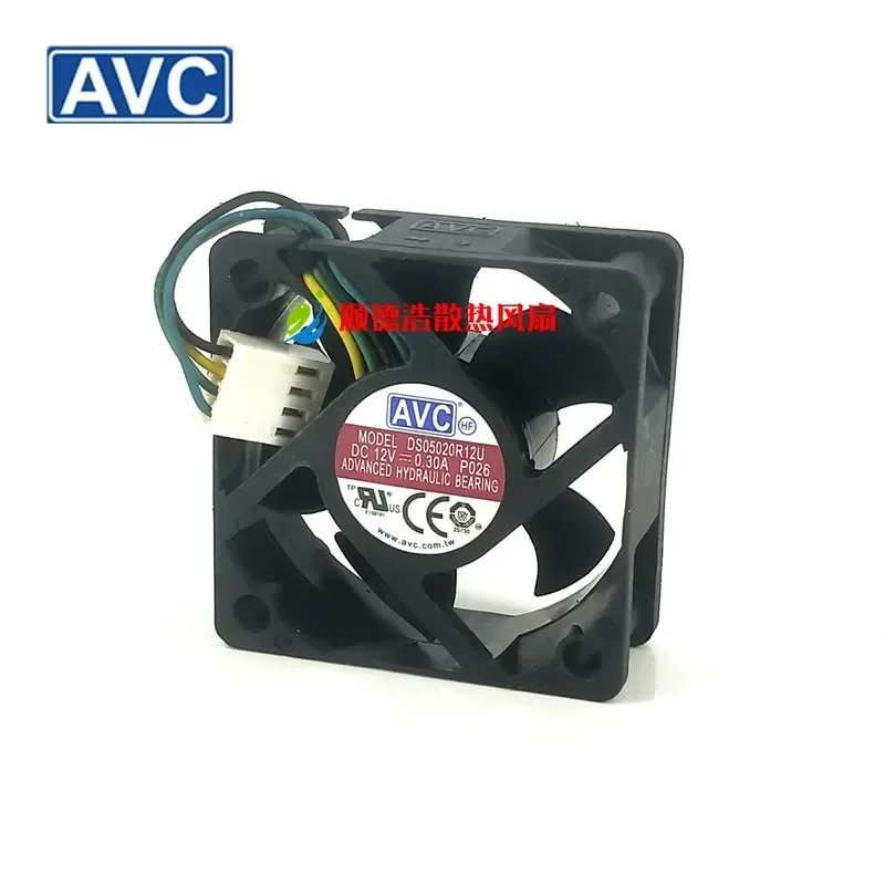 DS05020R12H for Qihong AVC 5020 12V 0.3A 5cm/cm 4-wire PWM Cooling Fan
