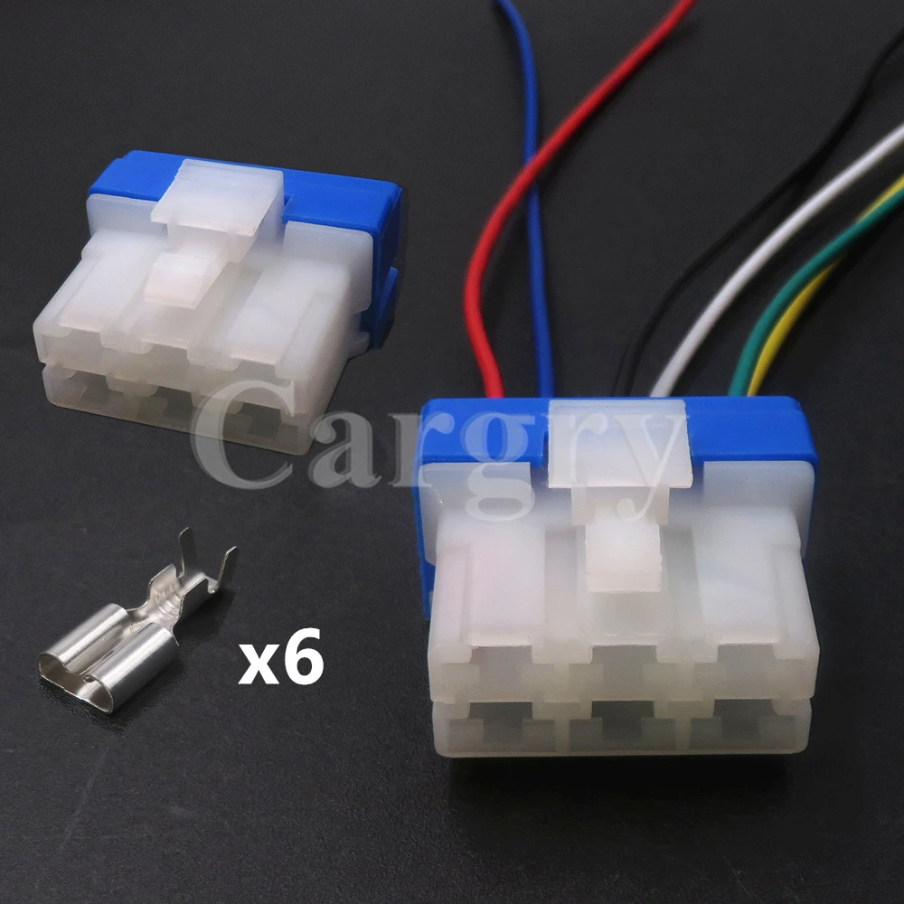 1 Set 6P PH776-06015 PH772-06015 AC Assembly Car Wire Socket for Blower Heater Resistance Speed Regulating Auto Connectors