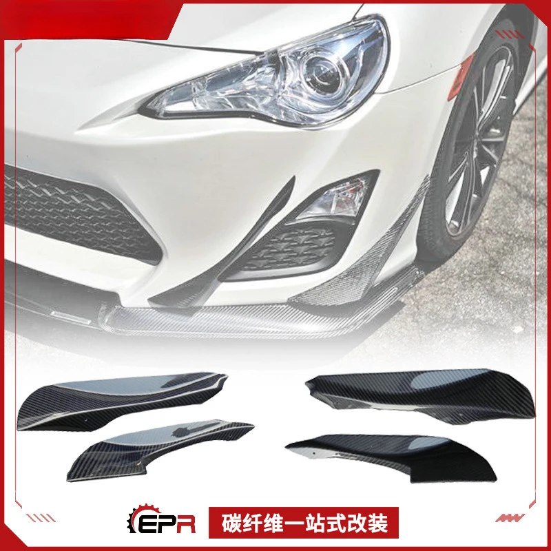 

For Toyota FT86 Carbon Fiber PJDM Style Front Bumper Air Knife Side Spoiler