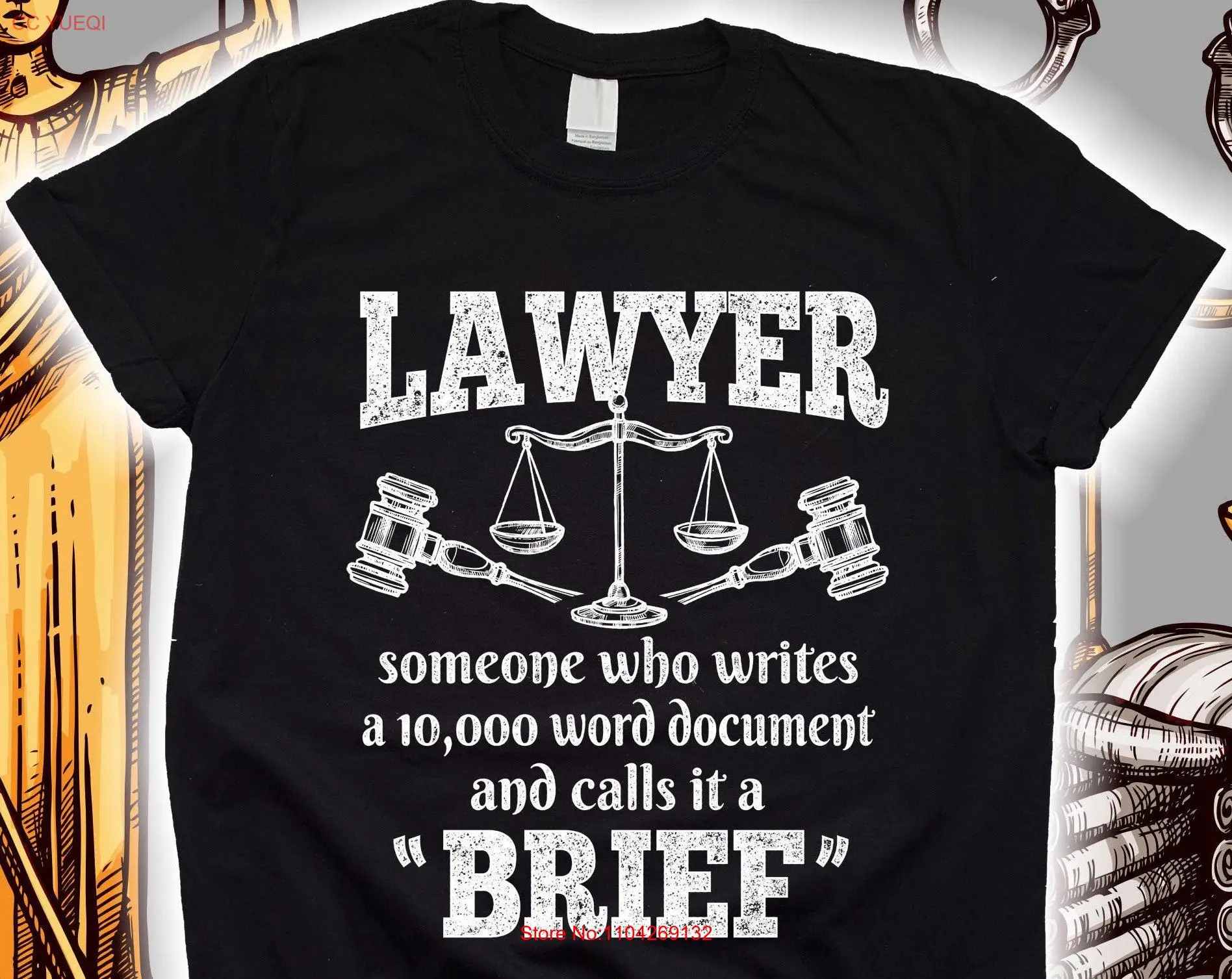 Someone Who Writes A 10000 Word Document Funny Lawyer T Shirt Attorney s Law School Graduation Bar Exam or Mug