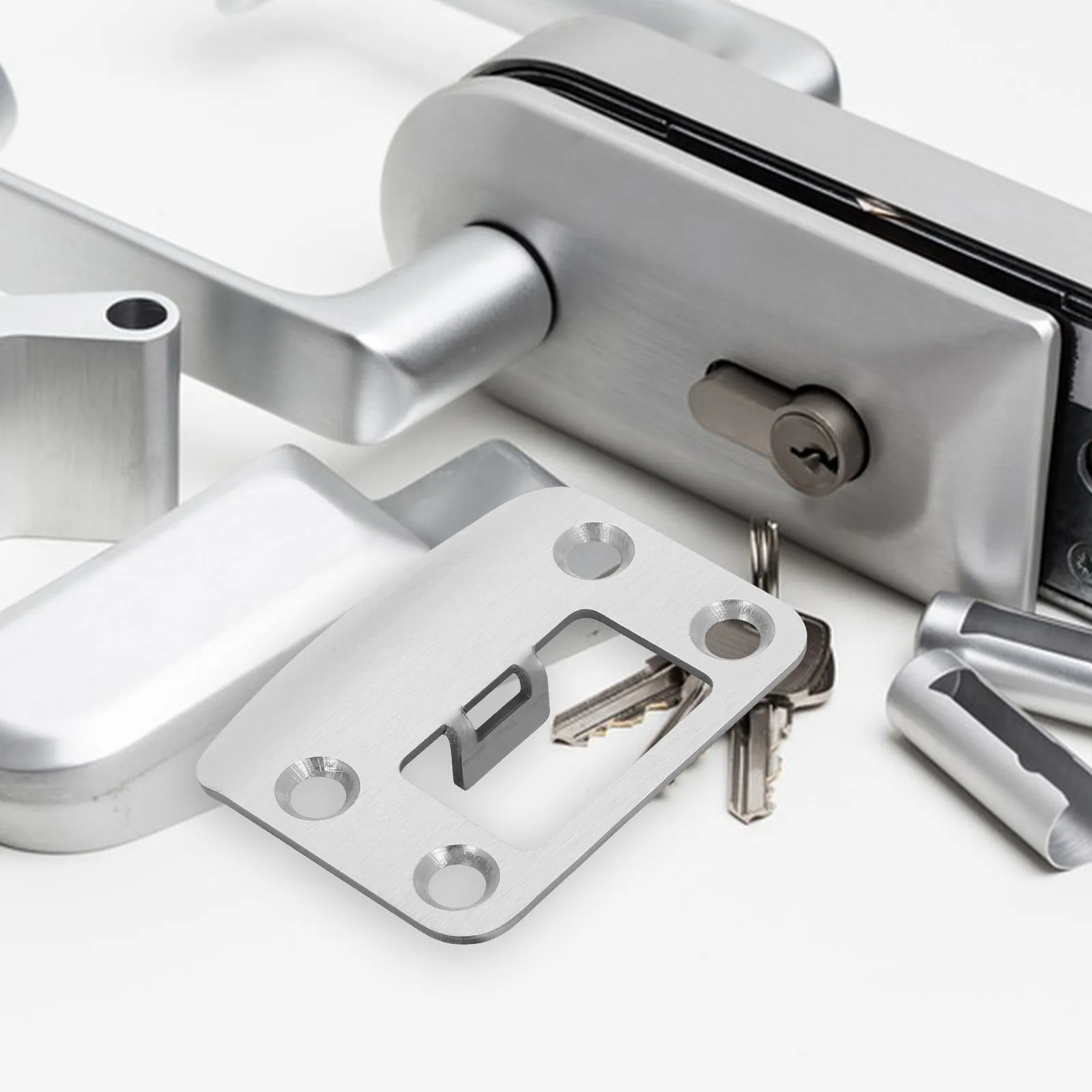 

Комплект усиленных дверных ответных планок из высокопрочной стали для замков с засовом, ударопрочные, универсальные, для повышенной безопасности