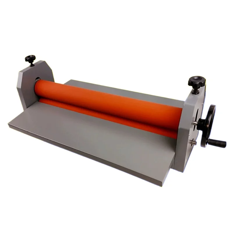 High Quality 70/75cm Manual Cold Roll Laminator Machine  Advertising Photo Film KT Panel Hand Crank Cold Roll Laminating Machine