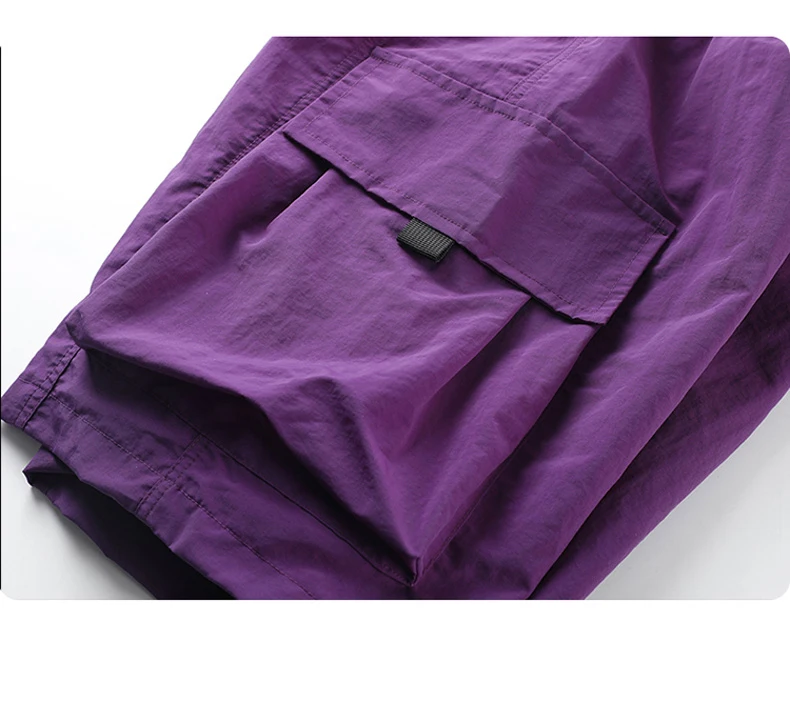 Skateboard-Shorts für Damen, Sommer, lässig, lockere Shorts mit Gürtel, Herren, große Tasche, Cargo-Shorts, atmungsaktiv, Bermuda, gerade Shorts – Detail 26