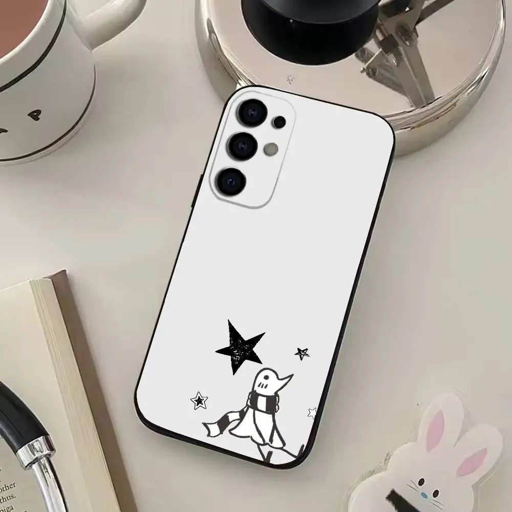 Capa de telefone comics g-goodnight p-punpun para samsung s25, s24, s21, s22, s23, s30, ultra, s20, plus, fe, lite, capa preta macia