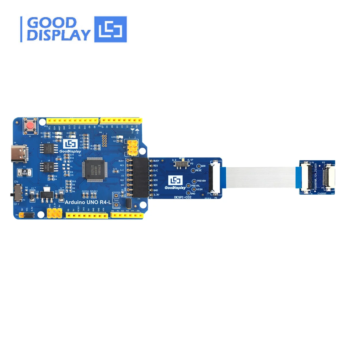 Epaper HAT Connection Adapter Board for 0.97 inch E Ink Display, DESPI-C02-CV0097 (18 PIN)
