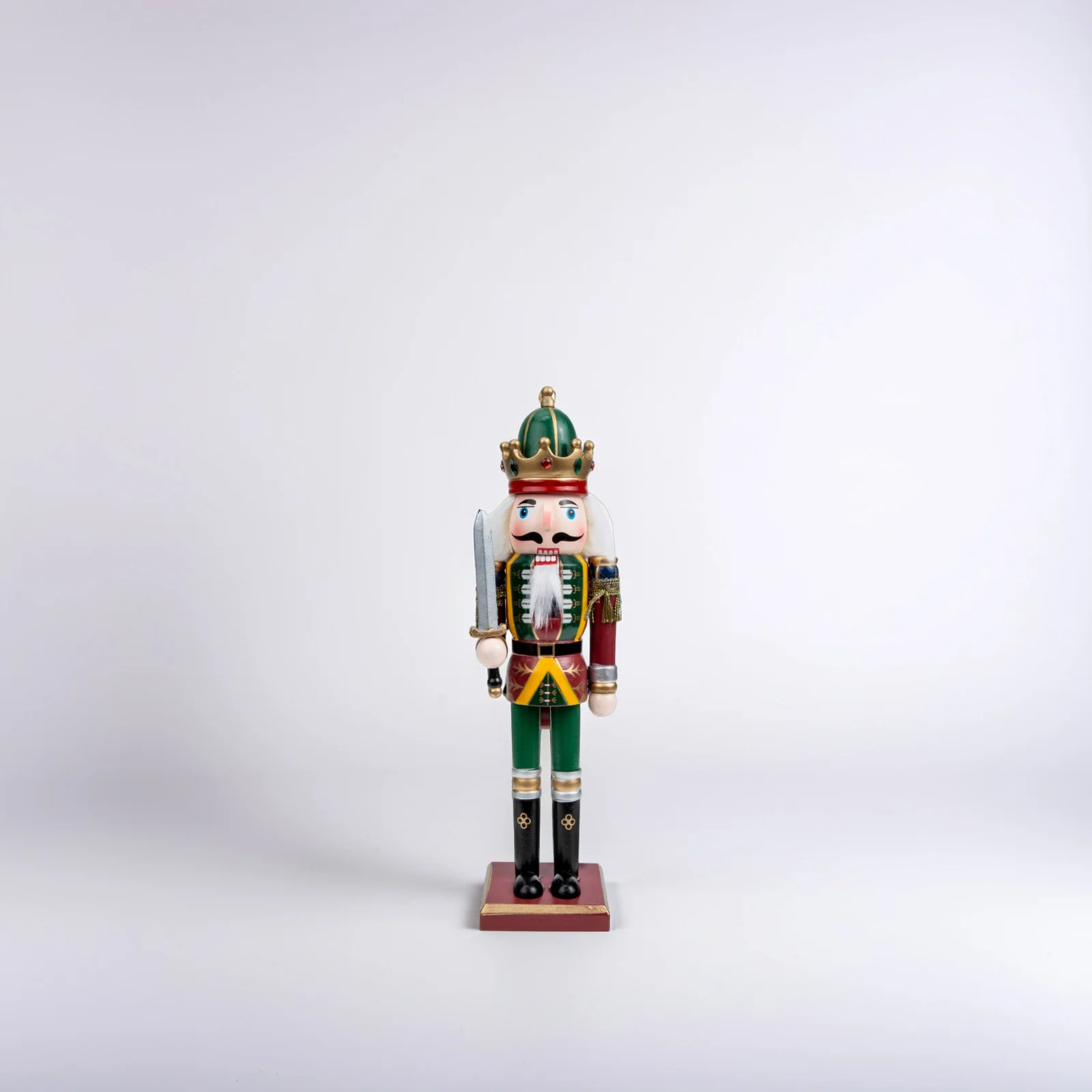 

Wooden Nutcracker Puppet Xmas Table nament Creative Home Decor Craft Gift Figurine Christmas Holiday Miniature Model