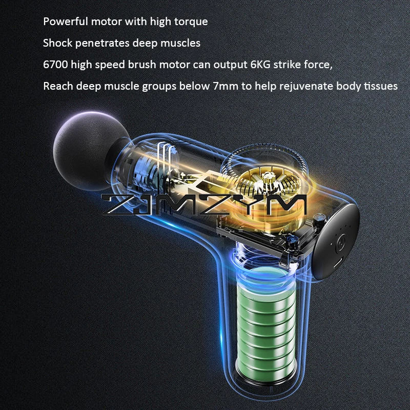 Massageador elétrico portátil para relaxamento muscular, Vibradores de baixo ruído, Muscle Relax Tool