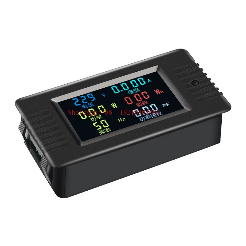 AC Digital Display Multi-function Power Monitor, Voltage-current, Power Frequency, Energy Meter, Color Screen