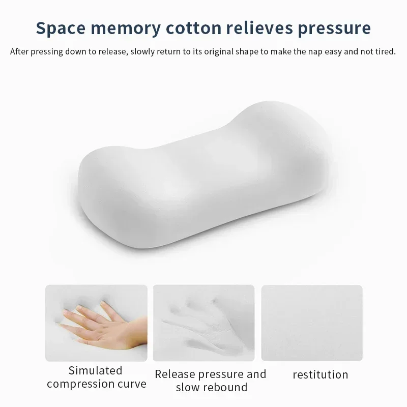  Office nap tool - Ice silk nap pillow, student nap pillow, small pillow, waist support pillow, waist protection cushion