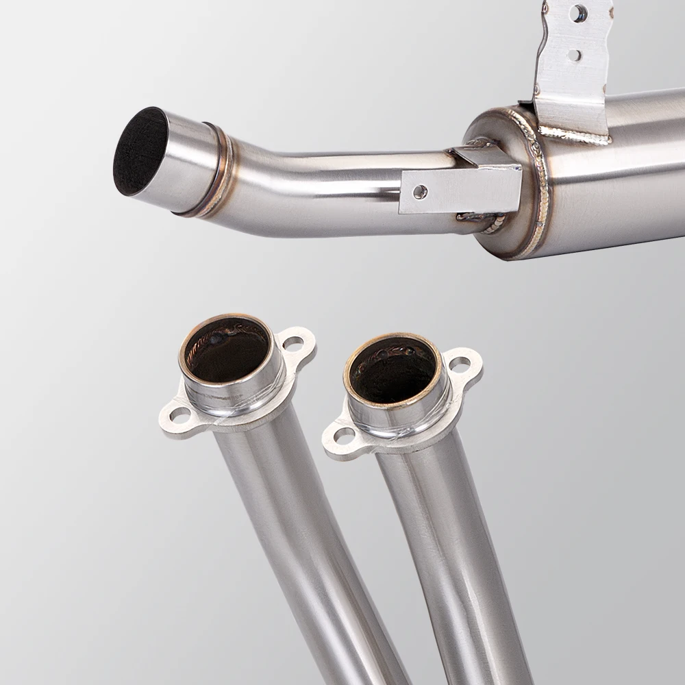 High Performance Stainless Steel Exhaust Pipe, Carbon Fiber, Full Section, Suitable for CB400F