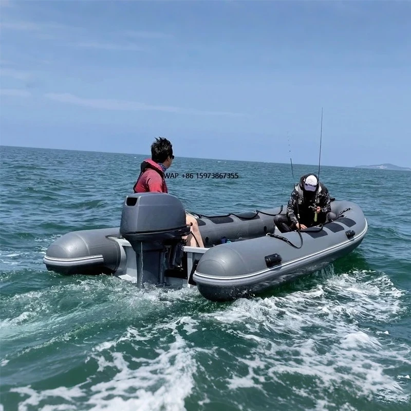 HF Factory Supply 4.2m Luxury Fishing Boat Rib 13ft Speed Rib Boat