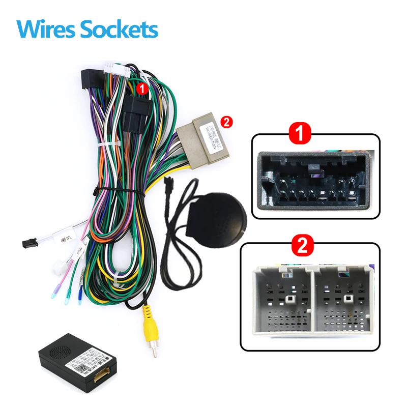 android Car radio Canbus Box Decoder For Buick encore Chevrolet Orlando 16 pin Wiring Harness Plug connector Power Cable adapter