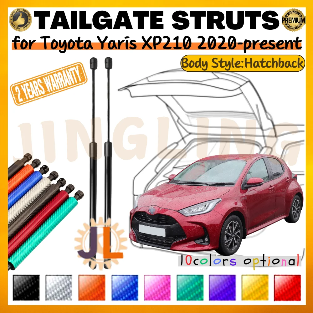 

Qty(2) Trunk Struts for Toyota Yaris XP210 Hatchback 2020-present Rear Tailgate Boot Lift Supports Gas Spring Shock Absorber