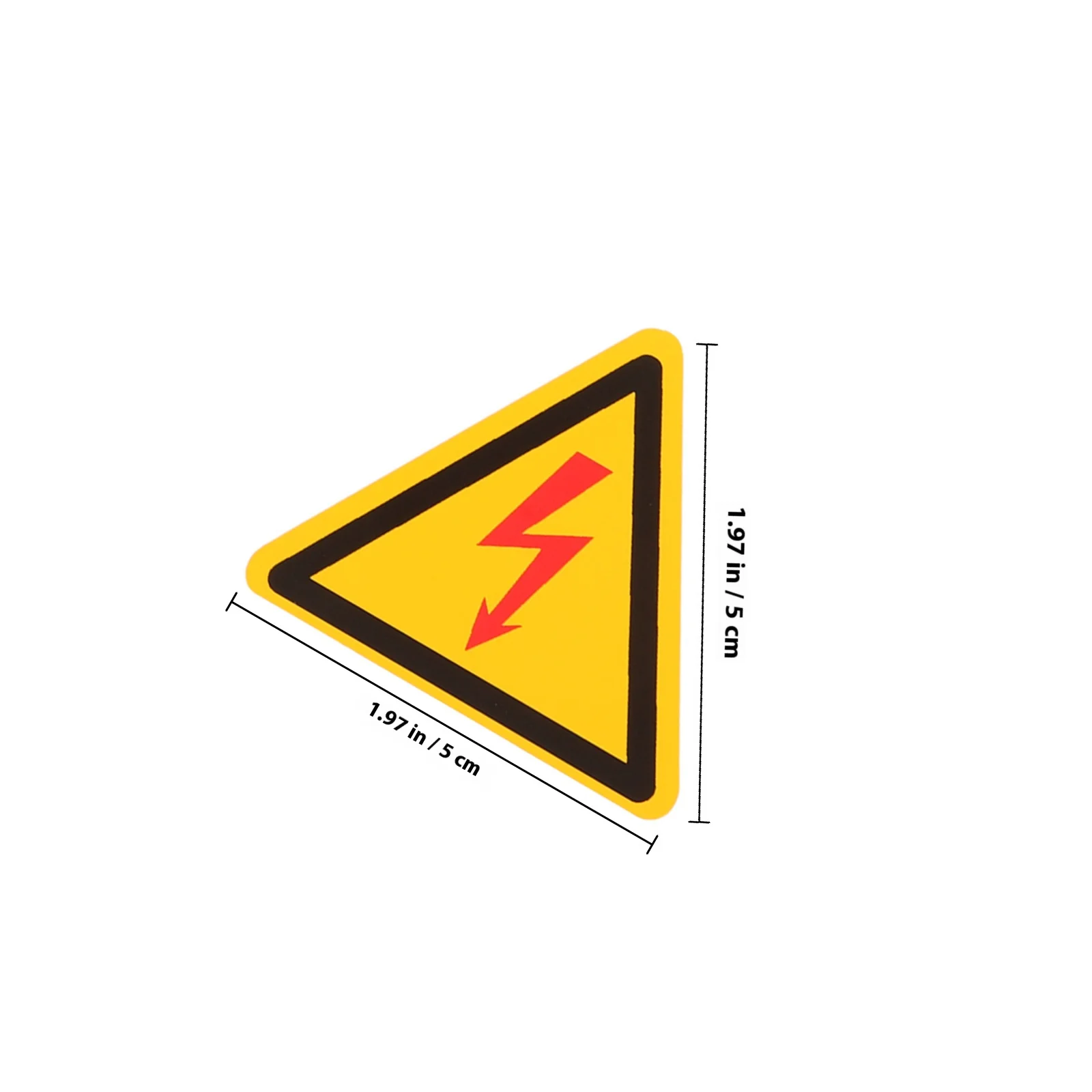 Adesivo de aviso de perigo elétrico, 4 unidades, etiqueta de segurança de alta tensão para sinais de perigo, decalques de prevenção de choque elétrico