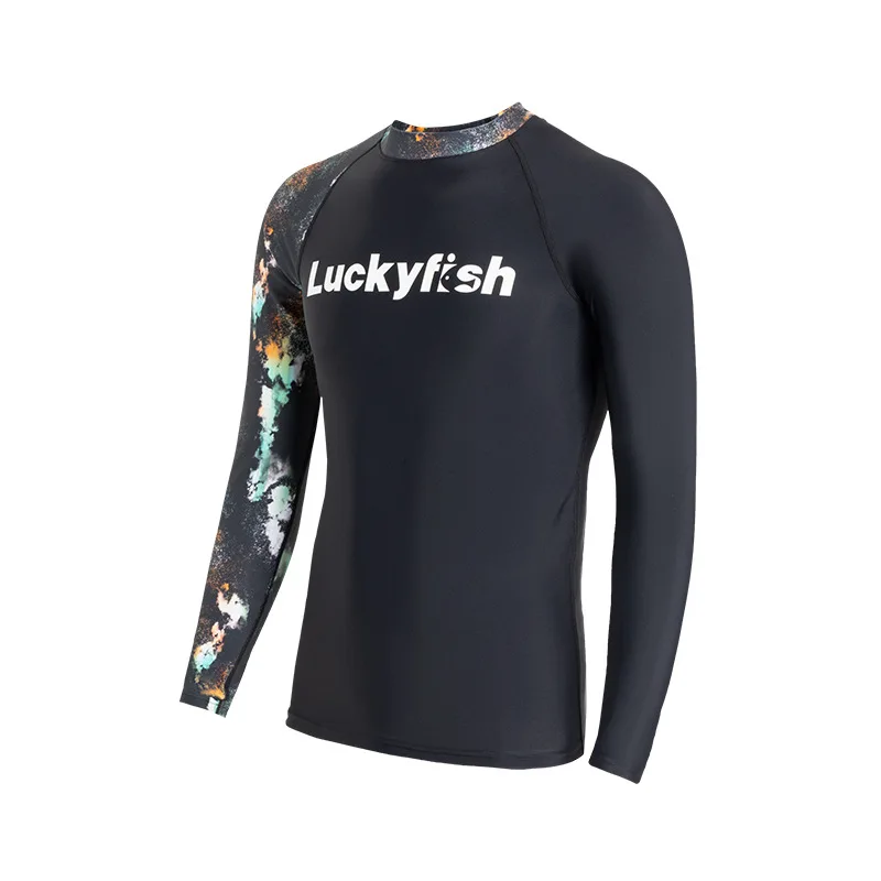 Men Sun Protection Outdoor WaterProof Beach Surfing Rash Guard 3Pcs Long Sleeve Quick-Dry Bathing Swim Shirt Trunk Pants