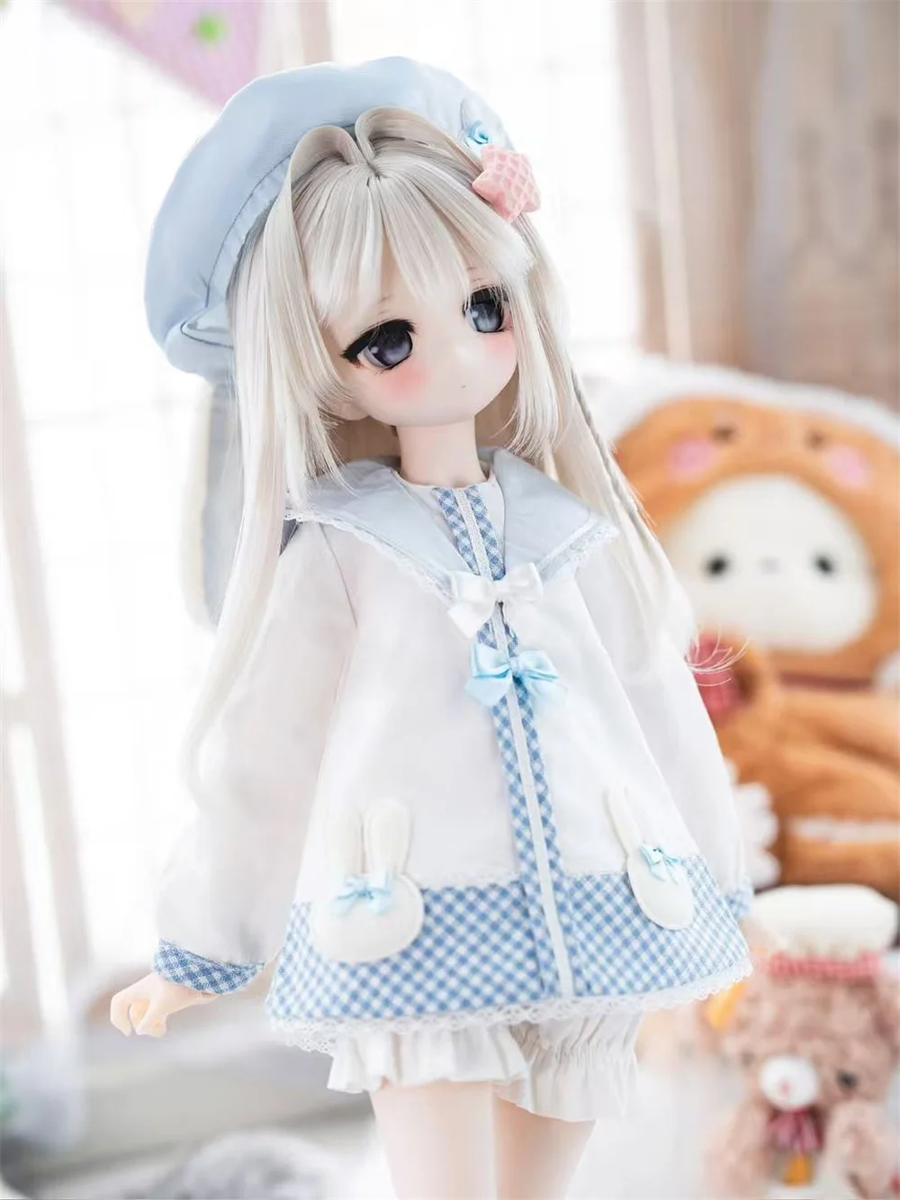 Vestiti per bambole BJD adatti per set di vestiti per asilo CuteRabbit di taglia 1-4 accessori per bambole (5 punti)