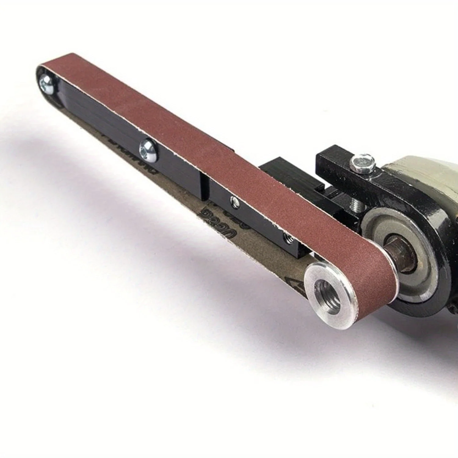 Elektrische bandslijpmachine Bandschuurmachine voor het polijsten van metaal - Bevestiging voor haakse slijper Ideaal voor aluminium, ijzer, staal en meer