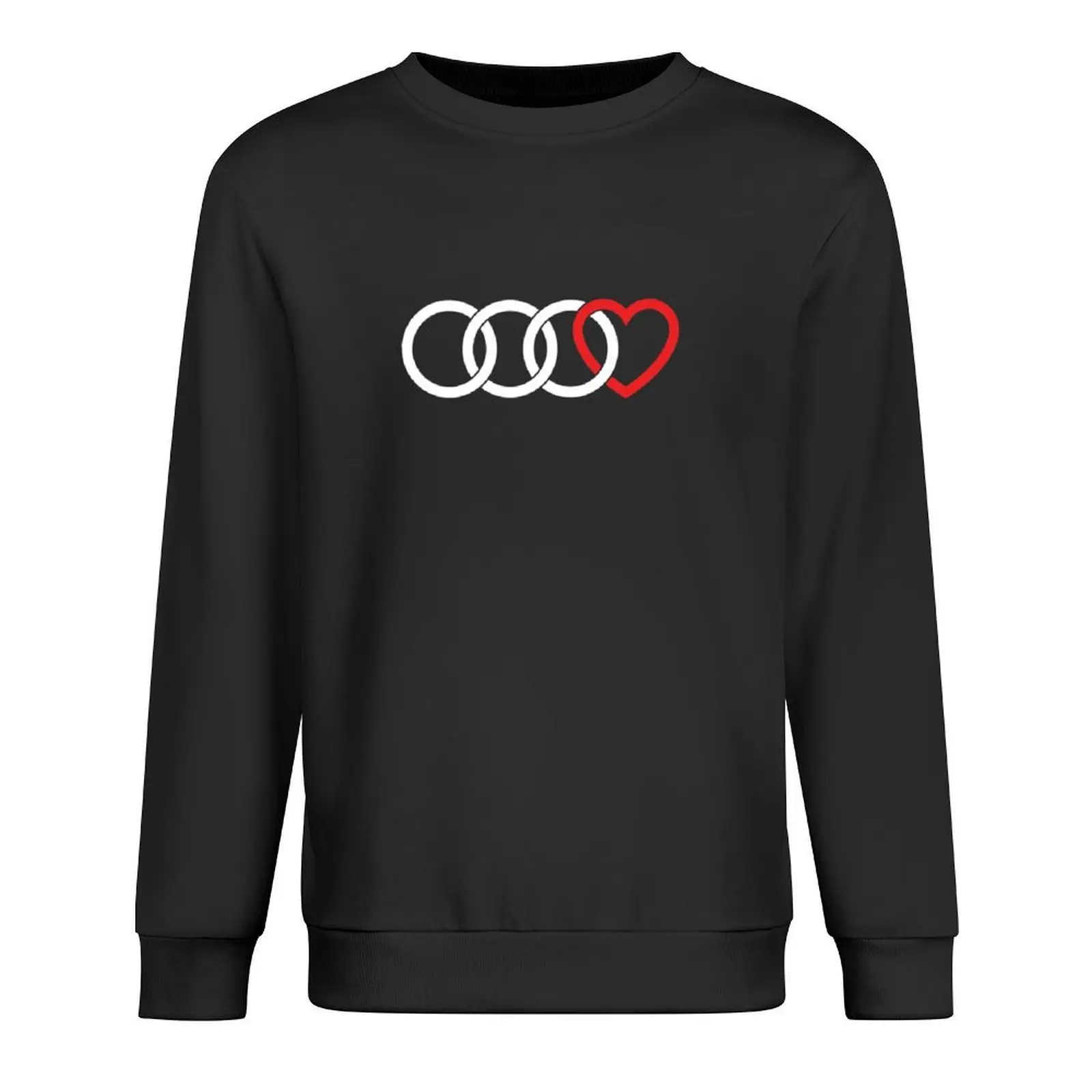 

3 Rings + Heart (White) Car Fan Gift Pullover tracksuit men men clothing men's sweat-shirt graphic t shirts men new sweatshirts