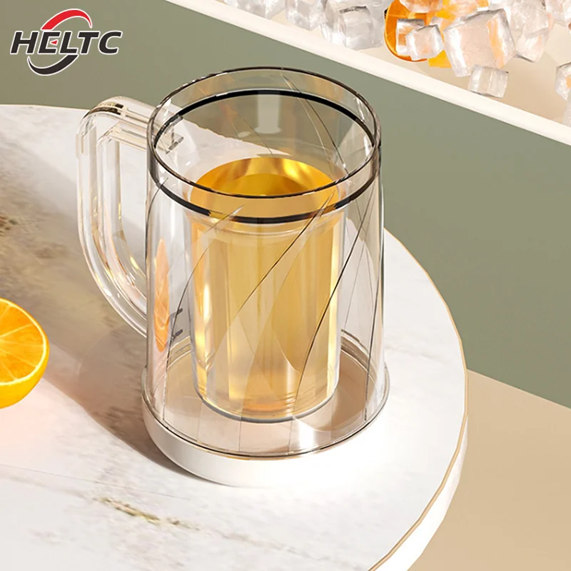 

Creative Double Wall Freezer Cup Double Wall Glass Coffee Cup Insulated Cup Beer Beverage Refrigerated Thickened Water Cup