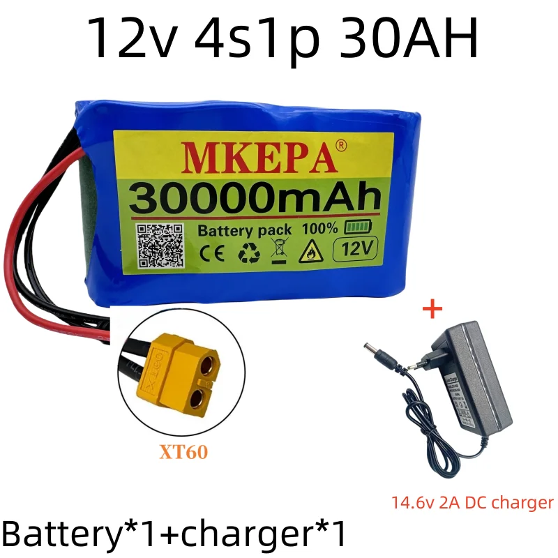 32700 LiFePO4 battery pack 4S1P 12.8V 30000mAH with 4S 40A balanced BMS for electric boat and 12V uninterrupted power supply