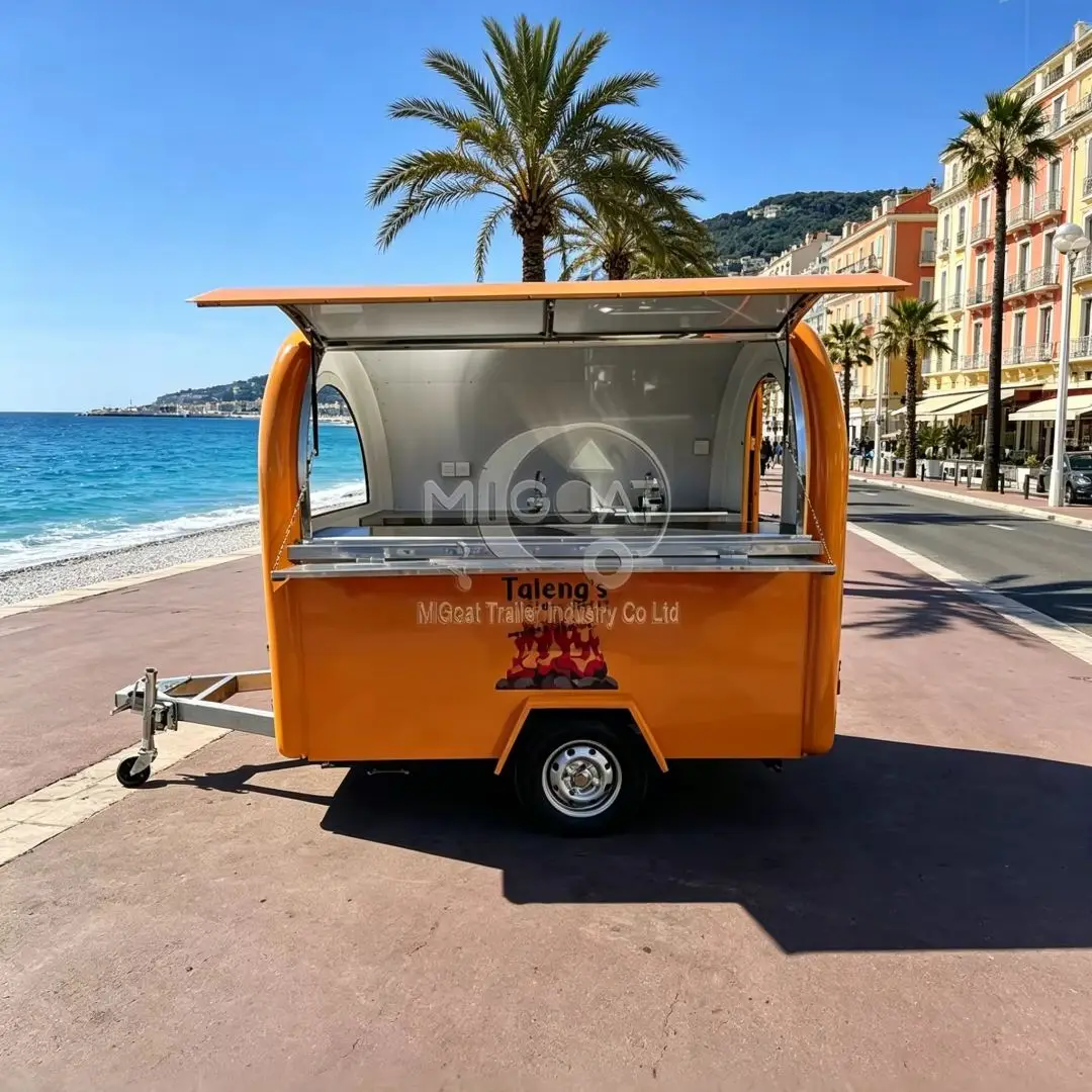 

Compact Commercial Food Trailer Stainless Steel Kitchen for Food Catering Events Mobile Kitchen Trailer