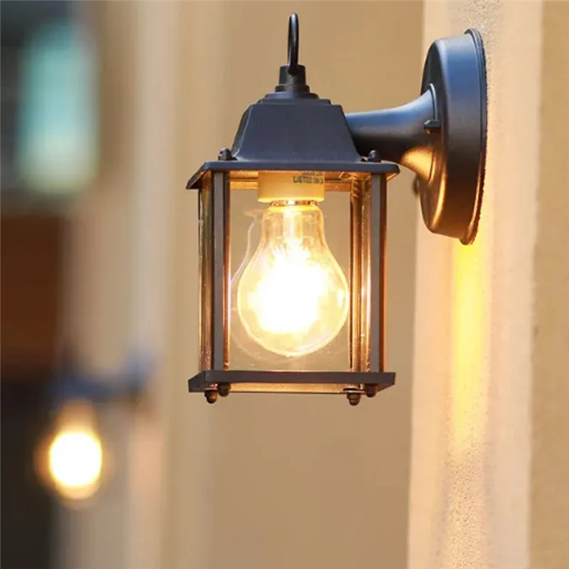 

ABMH-Outdoor Balcony Light Waterproof Wall Light Villa Garden Porch Wall E27 Fixtures