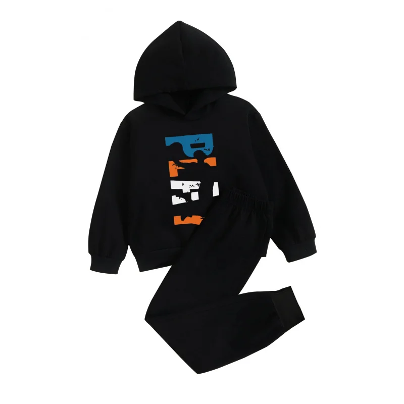 

IURNXB Kids Basketball Play 2 Piece Children Clothing Set Hoodie Top + Pants For Toddler Outfits Sweatsuits 1-6Y Spring Fall