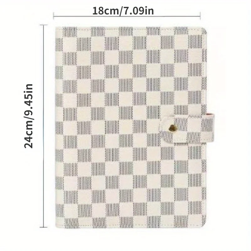 1pcs PU Leather Budget Binder Shell Envelope Pock Sticker Loose-Leaf Budget Binder Planner Shell