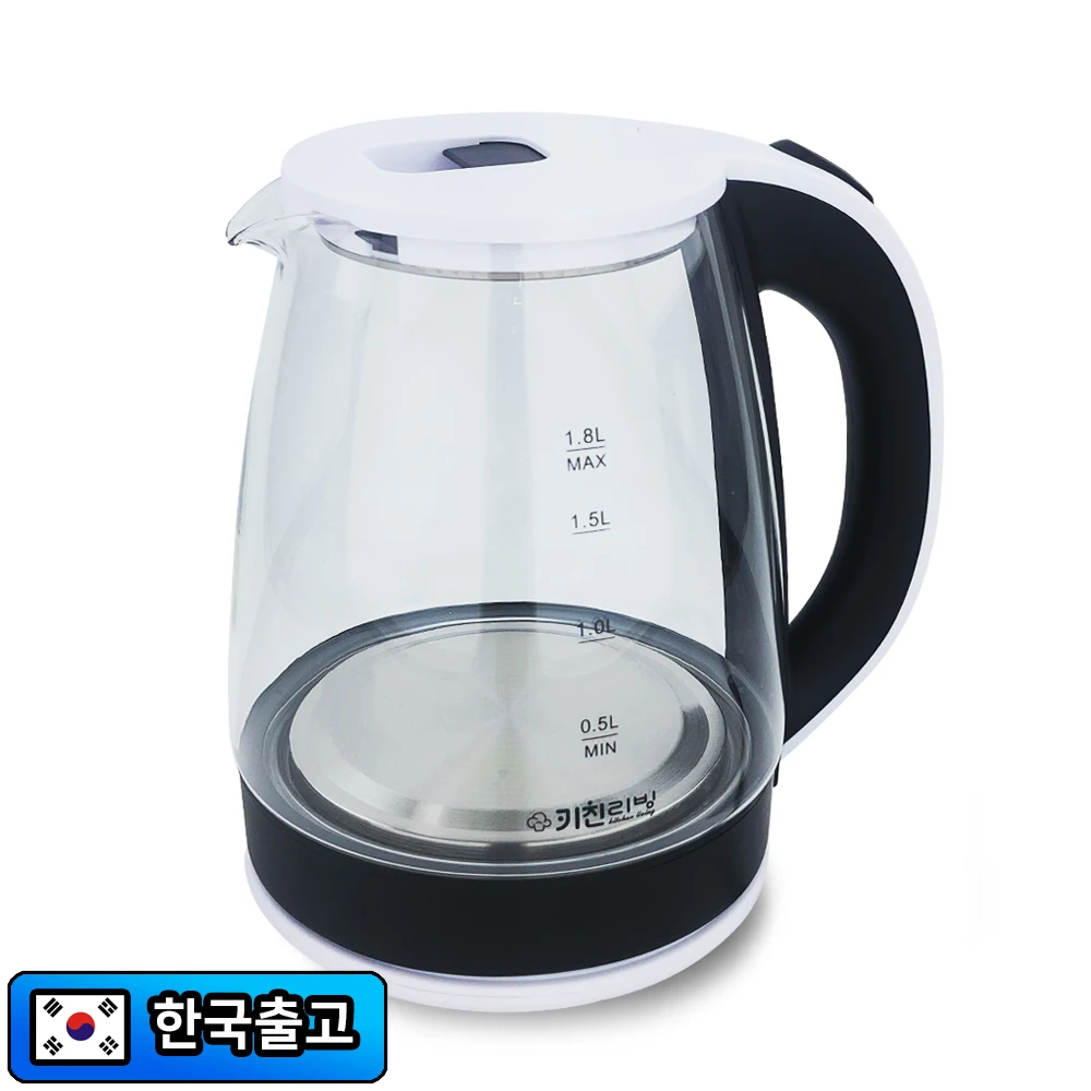 Glas elektrischer Wasserkocher elektrischer drahtloser Anschluss 2.5l