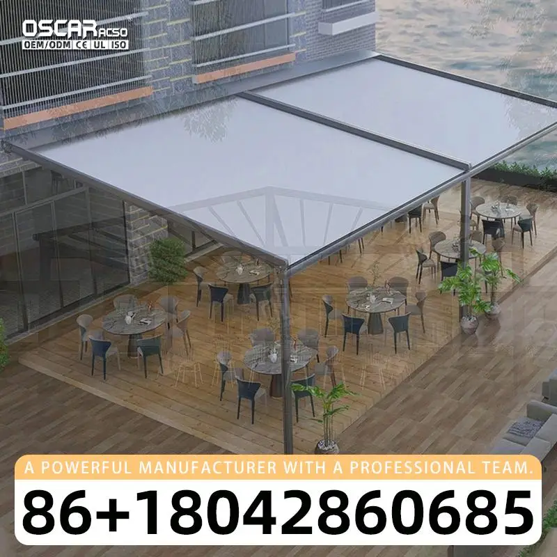 

Motorised Retractable Gazebo with Sliding and Folding Features Innovative Stylish Shade Shelter Patio Garden Backyard Motorised