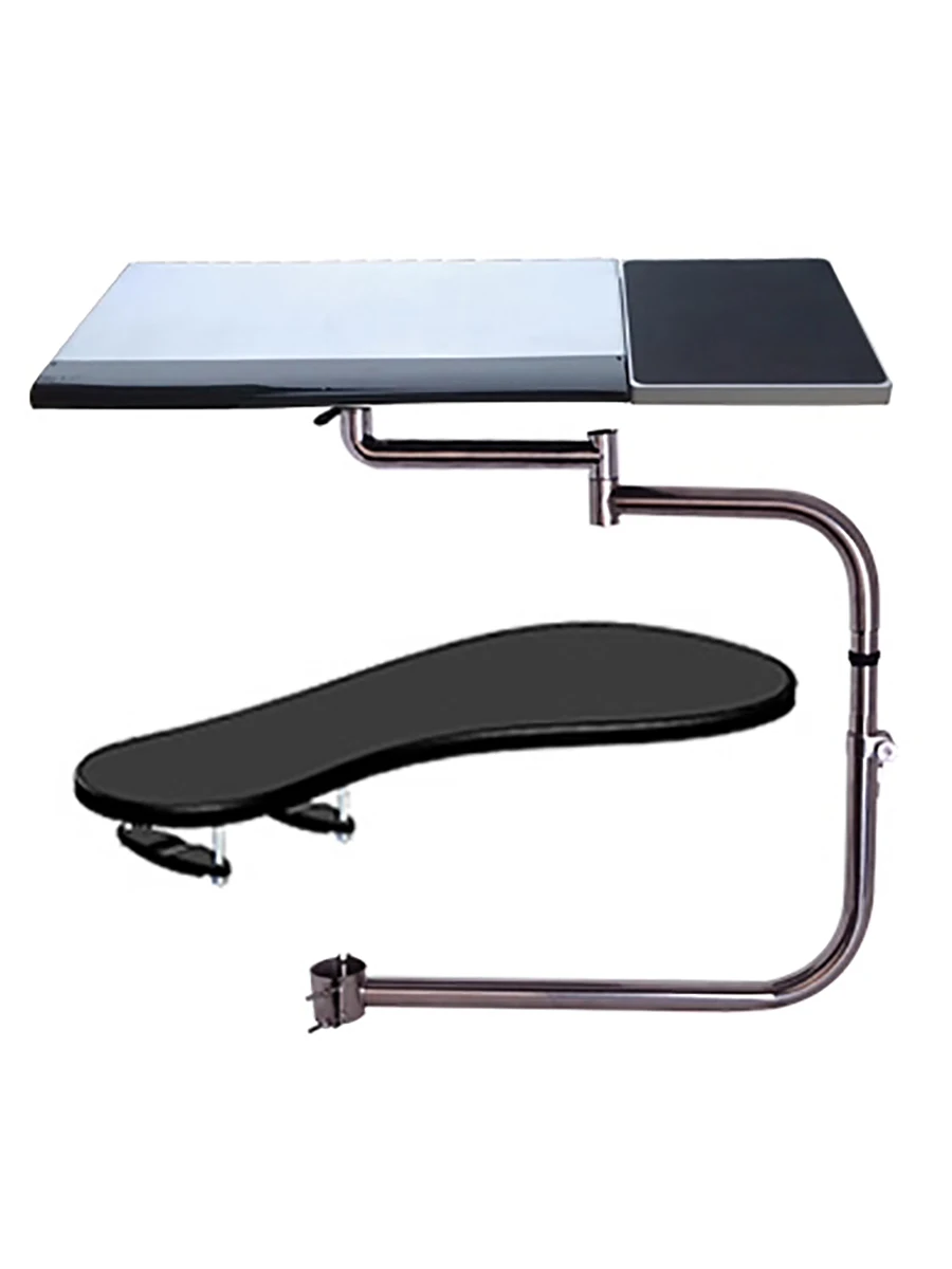 BL-OK010S Full Motion Chair Clamp Keyboard Holder Laptop Desk+ Square Mouse Pad +Chair Arm Clamp Elbow Wrist Support Mouse Pad