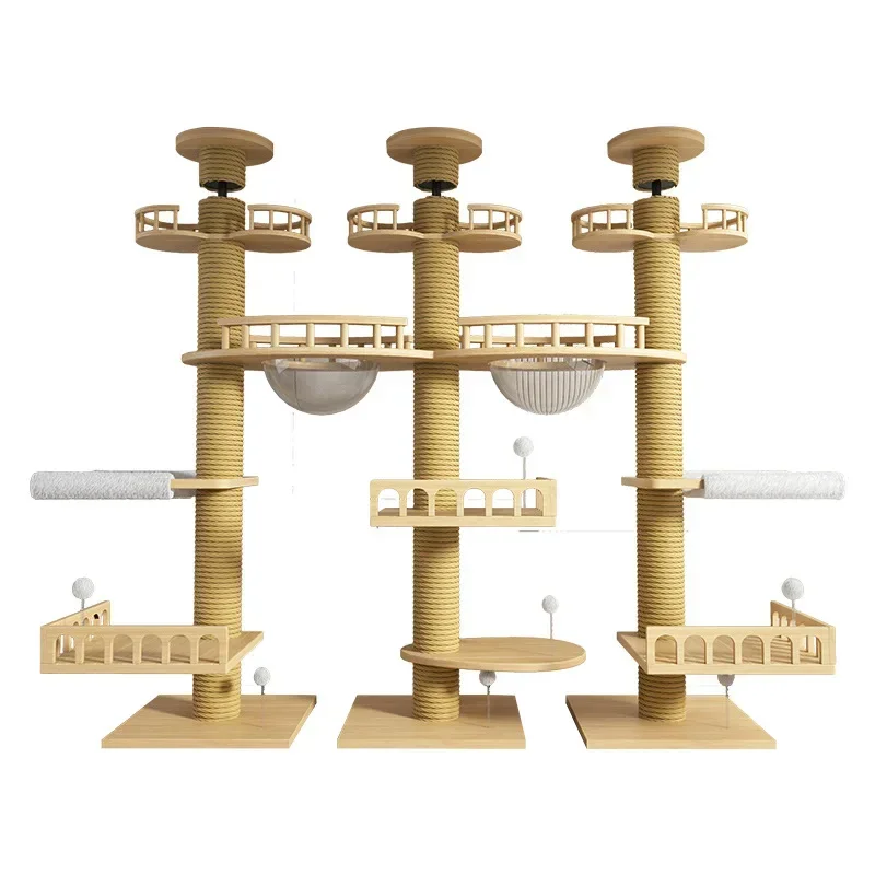 climbing frame Tongtian column cat nest tree climbing frame factory cat toy  claw column large