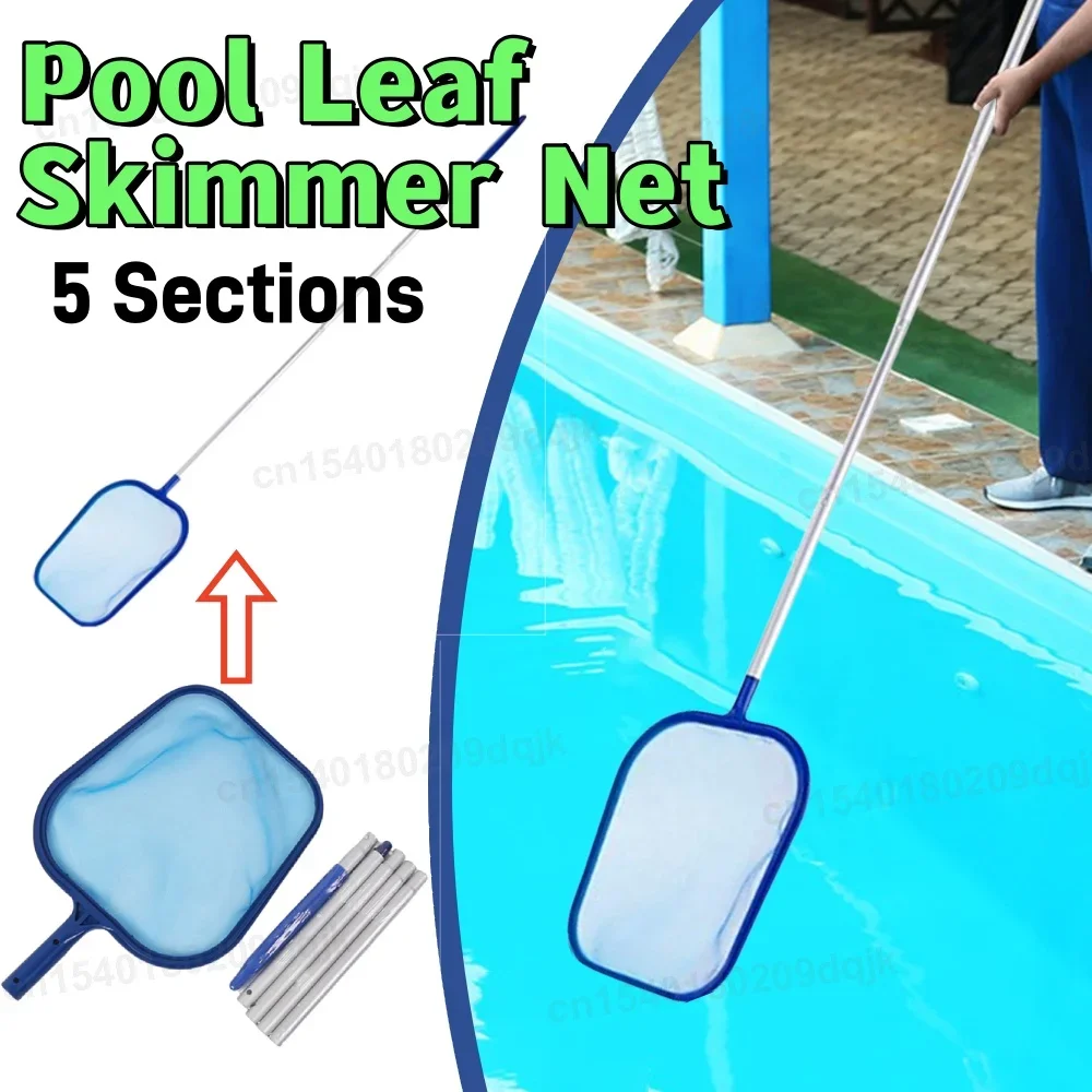 Leaf Skimmer Swimming Pools Skimmer Net with Pole Spa Rubbish Skimmer Pool Net Pool Cleaning Net Outdoor Cleaning Accessories