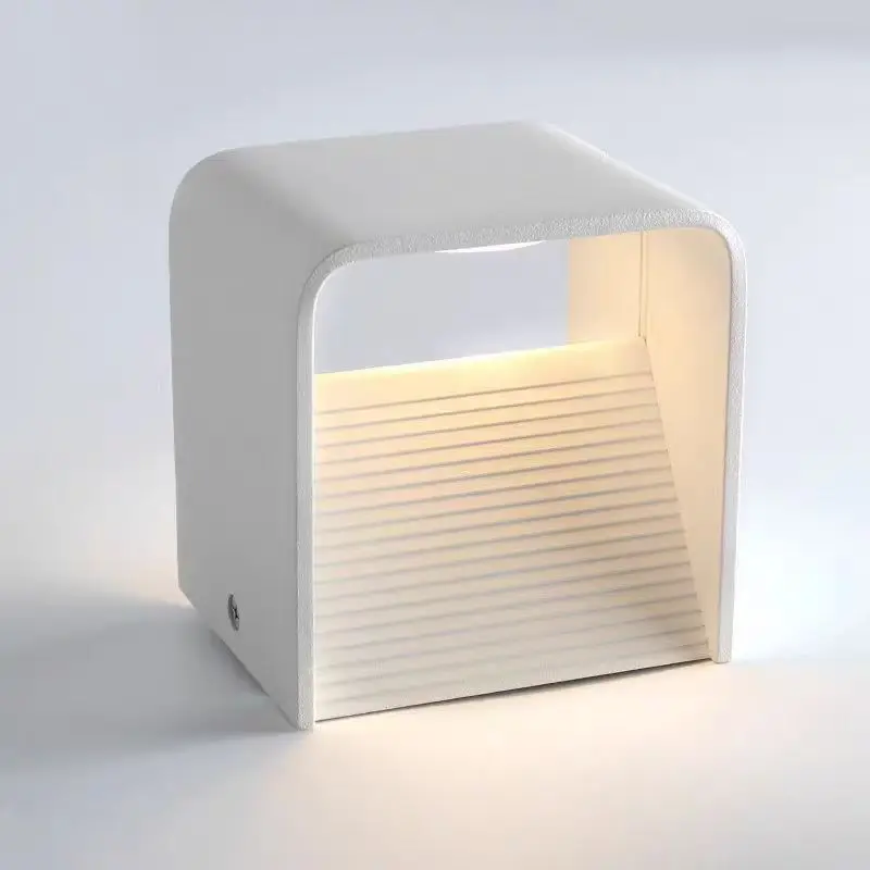 Imagem -06 - Simples Led Alumínio Lâmpada de Parede Preto e Branco Combinação Sconce Cabeceira Pequena Luz Noturna Sala Quarto Atmosfera Iluminação