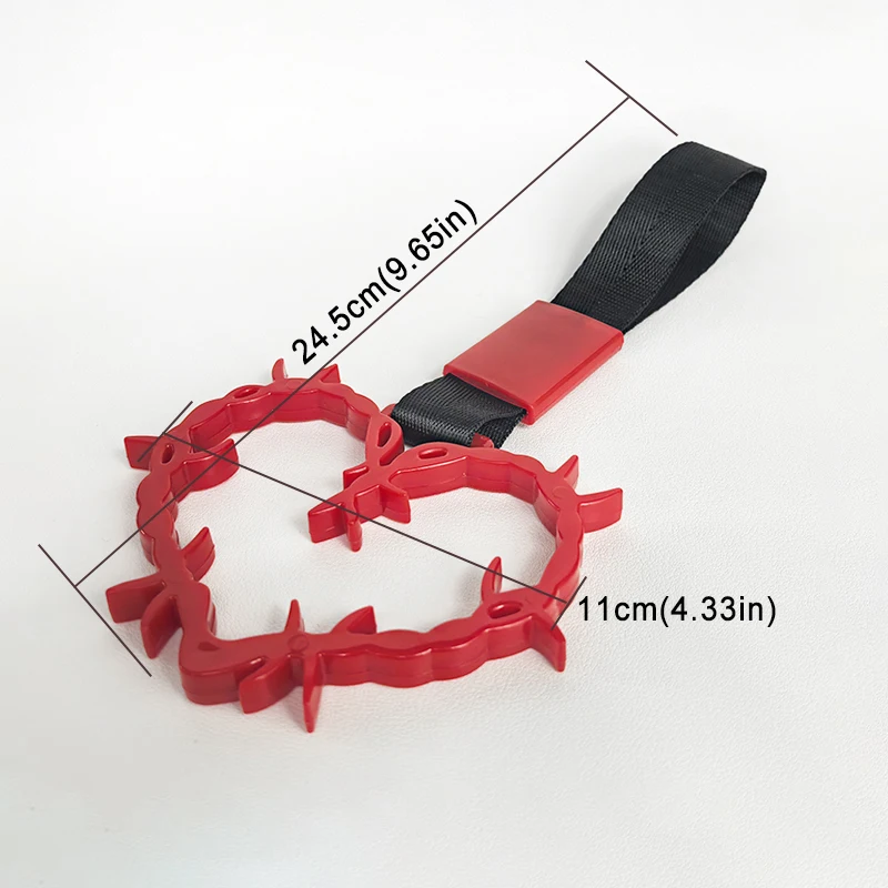 New Handle Hand Strap Heart Ring Styling Drift Charm Strap Drift Auto Accessories Car Strap Front and Rear Bumper Supplies