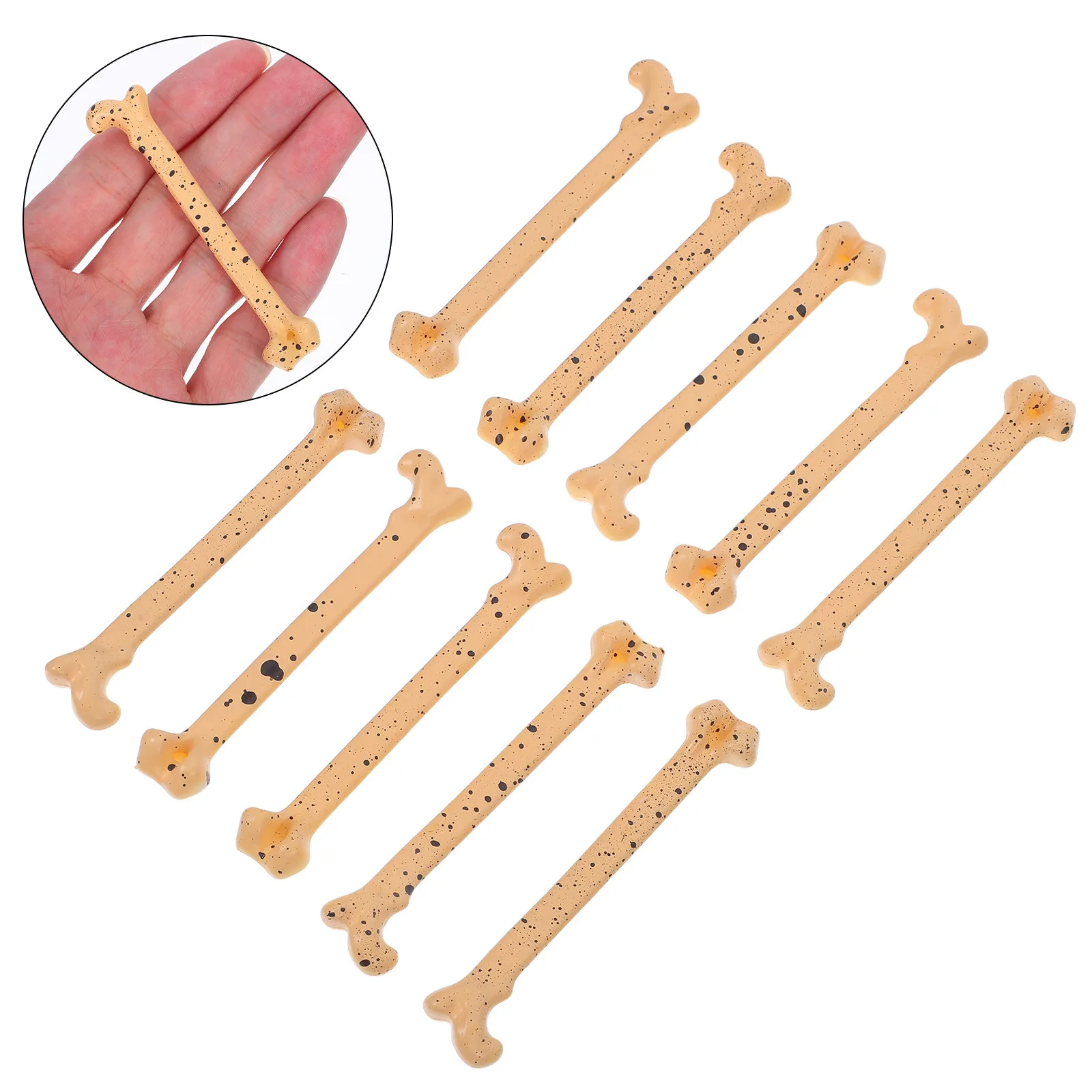 

10 шт. реалистичных костяных украшений для декора на Хэллоуин, материалы для рукоделия, реквизит для вечеринок, украшения для дома с привидениями