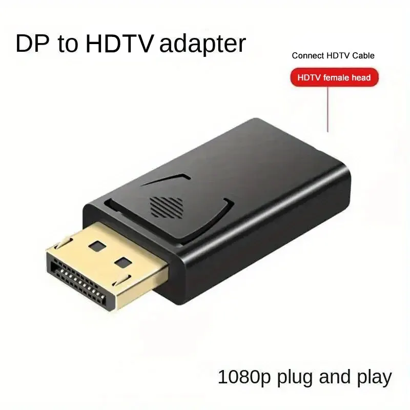 DP To HDTV 4K Connector DisplayPort DP Male to HD Female Adapter Converter Video Audio Plug Switch For Computer TV Laptop